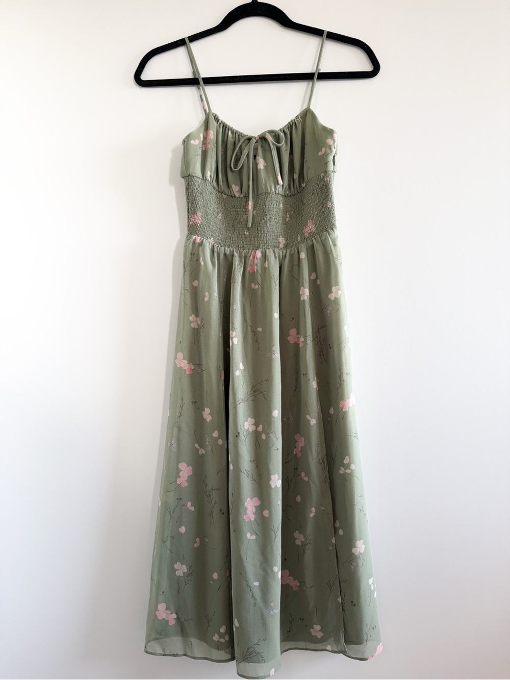 Wilfred Genoa Midi Dress (Green Floral)